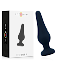 Pikkukuva 2 / 6: Intense - Anal Plug Pipo S musta silikoni 9,8 cm