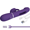 Miniatyrbillede 9 af 10: Pretty Love - Kampas Rabbit 3 i 1 multifunktionsvibrator med tungeviolet