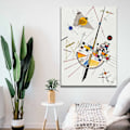 Miniatyrbillede 1 af 3: Dekorativt lærredsmaling 70100KANDINSKY034