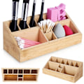 Miniatyrbillede 6 af 6: Organizer med 10 rum i bambustræ til make-up og make-up