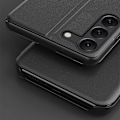 Pikkukuva 8 / 9: Kotelon suojus Samsung S24+:lle läpällä ja jalustalla Eco Leather View Case musta