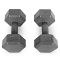 Miniatyrbild 3 av 9: Hex hantlar set 2x2 kg, träningsvikter, konditionsbelastning, grå, ModernHome