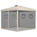 Miniatyrbillede 1 af 10: Folde Gazebo 3X3M Pavillon Med 4 Mesh Gardiner, Uv Beskyttelse, Pop Up, Vindue, Bæretaske, Beige