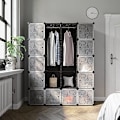 Miniatyrbillede 2 af 7: Alsidig 12-kube opbevaringsgarderobe med nem montering