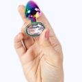Pikkukuva 4 / 5: Secretplay - Metallinen Butt Plug Rainbow Pieni koko 7 cm