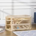 Miniatyrbillede 2 af 10: Smådyrsbur Gnaverbur Hamsterbur Med Ramp Rocker Musebur Tophængslet Bur Aftagelig Bundbakke Grantræ 115 X 60 X 55 Cm
