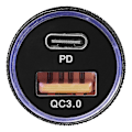 Miniatyrbillede 3 af 6: USB lynoplader type A + C 2-vejs 12/24V 3100mA