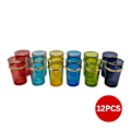 Miniatyrbillede 5 af 5: Eisenbach EB-GLS12C: 12 stykker farvede teglas med guld accent