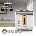 Miniatyrbillede 2 af 7: Brødrister | Soft Touch-serie | 2 Pladser | Niveau: 6 | Optøningsfunktion | Hvid