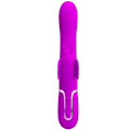 Miniatyrbillede 3 af 11: Pretty Love - Multifunktion Rabbit Vibrator 4 I 1 Butterfly Fuchsia