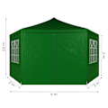 Pikkukuva 8 / 8: Garden Trade Pavilion Teltta 2x2x2 m Windows Green MultiGardenilla