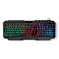 Pikkukuva 1 / 9: Pelinäppäimistö Langallinen | USB Type-A | Kalvonäppäiminä | LED | AZERTY | FR Näppäinasettelu | USB Virta | Virtakaapelin pituus: 1.30 m | Multimedia