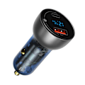 Miniatyrbillede 1 af 9: USB + USB-C 65W Quick Charge billader, gennemsigtig LCD-skærm