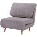 Miniatyrbillede 1 af 10: 2-I-1 Sovesofa, Stoleseng, Justerbar Klapmadras, Gæsteseng, Klapseng, Ledningslook Til Soveværelse Og Stue, Polyester Lysegrå