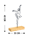 Pikkukuva 3 / 3: Decorative Object Ballerina - musta