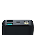 Pikkukuva 3 / 9: 2in1 Powerbank 10000mAh 30W LED USB-taskulamppu USB-C musta