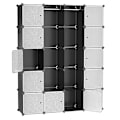 Miniatyrbillede 1 af 7: Alsidig 12-kube opbevaringsgarderobe med nem montering
