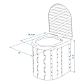 Pikkukuva 6 / 7: Taitettava retkeily-wc ​​kannella