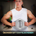 Miniatyrbild 7 av 10: 3-I-1 Hantel 10 Kg Golvvänlig Multifunktion Styrketräning Metallgrå