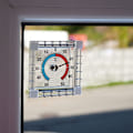 Miniatyrbild 6 av 10: Kvadratisk bimetallisk termometer för fönster, -50°C till +50°C