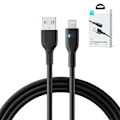 Pikkukuva 3 / 3: iPhone-kaapeli LED-merkkivalolla USB - Lightning 2.4A 2m musta