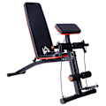 Pikkukuva 1 / 10: Monitoiminen painopenkki monikuntosali jousivahvistuksella harjoituspenkki paino jopa 120kg musta 54 x 160 x 106 cm