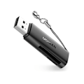 Miniatyrbild 2 av 7: SD TF minneskortläsare för dator USB 3.0 svart