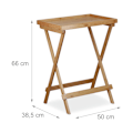 Miniatyrbillede 4 af 8: Bakke bord bambus
