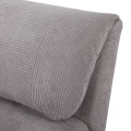 Miniatyrbillede 8 af 10: 2-I-1 Sovesofa, Stoleseng, Justerbar Klapmadras, Gæsteseng, Klapseng, Ledningslook Til Soveværelse Og Stue, Polyester Lysegrå