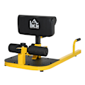 Miniatyrbillede 1 af 10: Sissy Squat Squat Trainer Ben Trainer Mave Balder Trainer 3 I 1 Trainer Justerbar Op Til 120 Kg Stål Gul + Sort 50 X 97 X (44,5-56,5) Cm