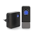 Miniatyrbillede 3 af 9: Trådløst dørklokkesæt | Strømforsyning | 100 - 240 V AC 50/60 Hz | 1x 23A 12V | Volumen: 110 dB | Signalrækkevidde: 150 m | IP55 | Justerbar lydstyrke