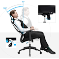 Miniatyrbild 4 av 7: Ergonomisk kontorsstol med justerbart nackstöd