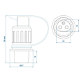 Miniatyrbillede 7 af 7: Stik 3-polet PVC