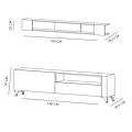 Miniatyrbillede 5 af 5: TV-enhed Kar - Hvid