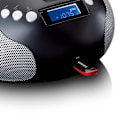 Miniatyrbillede 7 af 8: Bærbar radio CD/MP3 med USB og Bluetooth Sort
