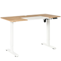 Pikkukuva 1 / 10: Computer Desk Sähköpöytä, Seisomapöytä, Korkeussäädettävä, Pöydän Runko Moottorilla, Metalli, Luonnollinen+Valkoinen