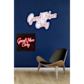 Miniatyrbillede 4 af 7: Dekorativ Plast Led-belysning Good Vibes Only 2 - Rød