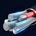 Miniatyrbild 3 av 8: Flätad kabel för iPhone USB-C - Lightning PD 20W 1,2m svart