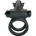 Miniatyrbillede 4 af 11: Pretty Love - Dobbelt vibrerende ring med sort stimulator