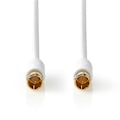 Pikkukuva 2 / 3: F Quick - F Quick Cables | F-pikaliitin uros | F-pikaliitin uros | Kullattu | 75 Ohm | Tuplasuojattu | 10.0 m | Pyöreä | PVC | Valkoinen | Ikkunalline
