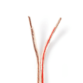 Pikkukuva 1 / 2: Kaiutinkaapeli | 2x 4.00 mm² | Kupari | 25.0 m | Pyöreä | PVC | Läpikuultava | Kela