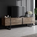 Miniatyrbillede 1 af 7: TV Stand Luxe - Valnød, Sort