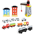 Miniatyrbillede 3 af 9: Trætog - batteridrevet tog