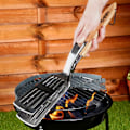 Miniatyrbillede 2 af 8: Grillspatel og tang 2i1 stål 40 cm