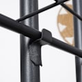 Miniatyrbillede 5 af 11: Sort metal urtepotte med seks niveauer til krukker og dekorationer