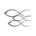 Miniatyrbillede 2 af 3: Dekorativ metal væg tilbehør fisk - sort