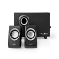 Pikkukuva 1 / 9: PC Kaiutin | 2.1 | 33 W | 3.5 mm uros | USB Virta | Äänenvoimakkuuden Säätö