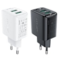 Miniatyrbillede 6 af 6: GaN netværksoplader 2x USB 18W QC 3.0 AFC FCP hvid