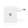Miniatyrbild 3 av 8: Väggladdare | 24 W | Snabbladdnings funktion | 4x 2.4 A | Antal utgångar: 4 | 4x USB-A | Utan kabel | Single Voltage Output