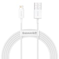 Pikkukuva 1 / 9: Superior-kaapeli USB-kaapeli Iphone Lightning 2.4A 2m Valkoinen